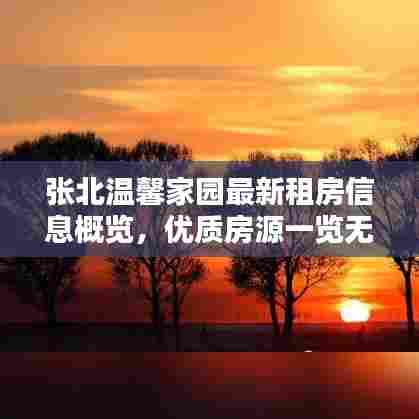 张北温馨家园最新租房信息概览,优质房源一览无余