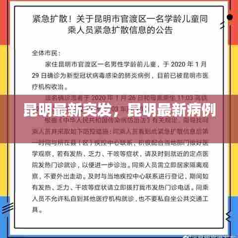 昆明最新突发,昆明最新病例
