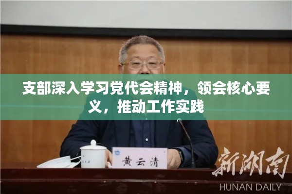 支部深入学习党代会精神,领会核心要义,推动工作实践