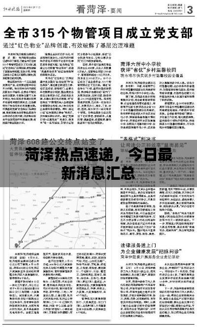 菏泽热点速递，今日最新消息汇总