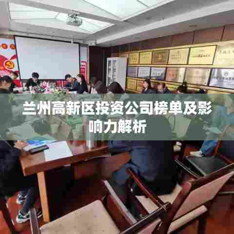 兰州高新区投资公司榜单及影响力解析