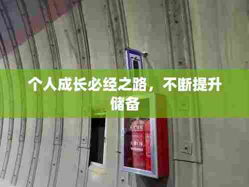 个人成长必经之路,不断提升储备
