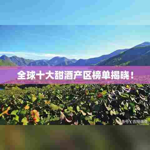 全球十大甜酒产区榜单揭晓！