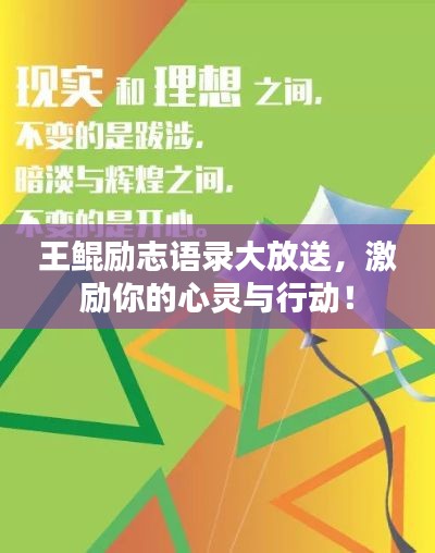 王鲲励志语录大放送，激励你的心灵与行动！