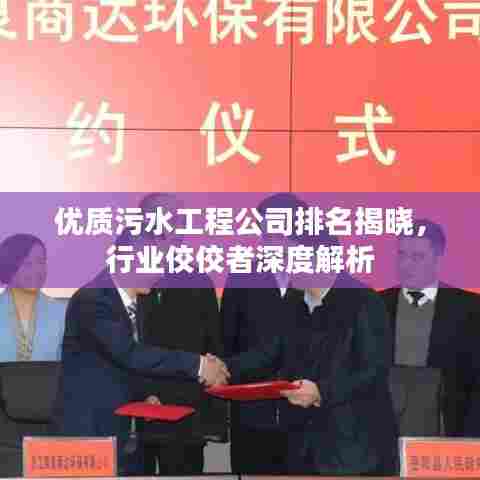 优质污水工程公司排名揭晓，行业佼佼者深度解析