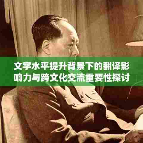 文字水平提升背景下的翻译影响力与跨文化交流重要性探讨