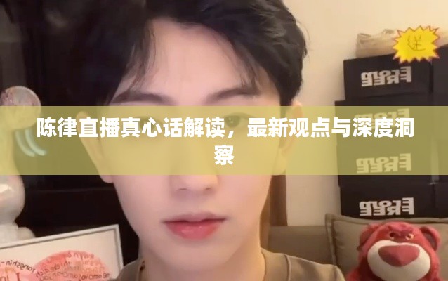 陈律直播真心话解读,最新观点与深度洞察