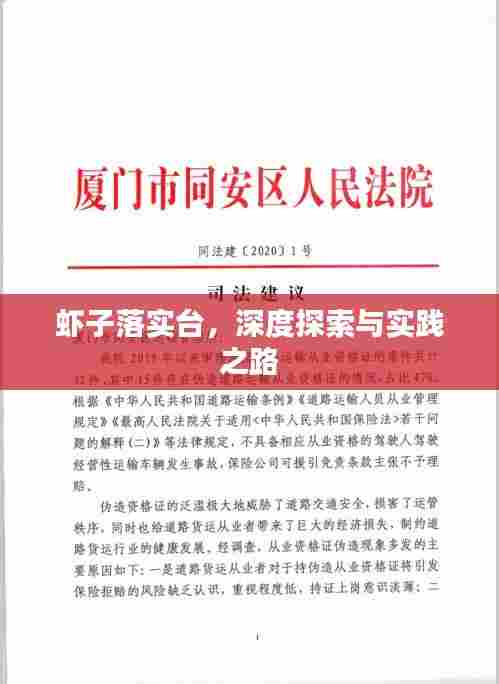 虾子落实台，深度探索与实践之路