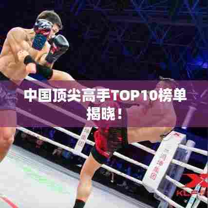 中国顶尖高手TOP10榜单揭晓!