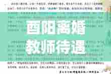 酉阳离婚教师待遇政策深度解读，最新政策解析与待遇揭秘