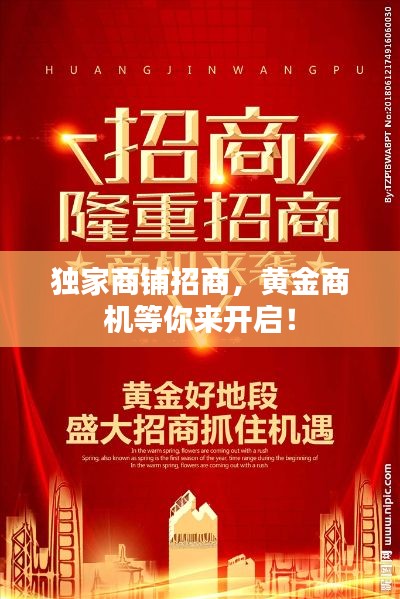 独家商铺招商,黄金商机等你来开启!