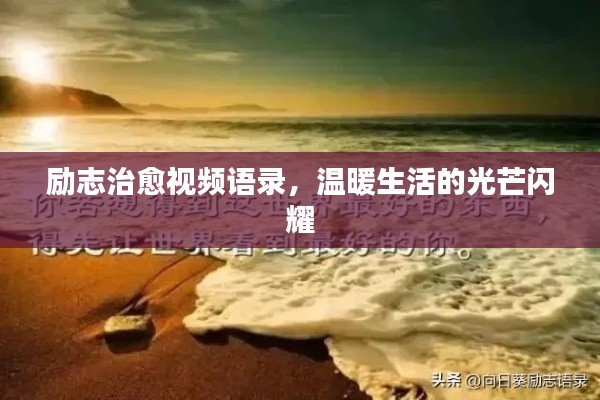 励志治愈视频语录,温暖生活的光芒闪耀