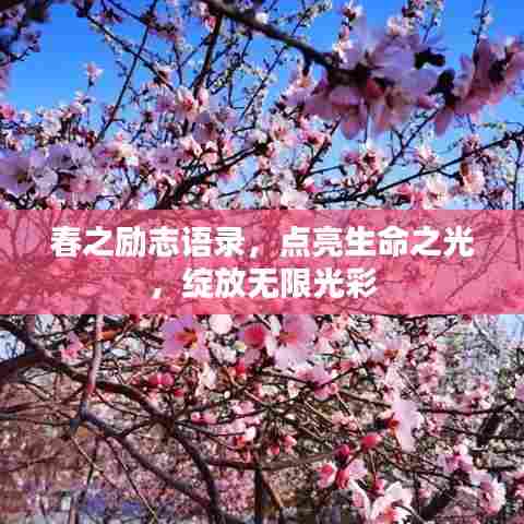 春之励志语录，点亮生命之光，绽放无限光彩