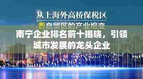 南宁企业排名前十揭晓,引领城市发展的龙头企业