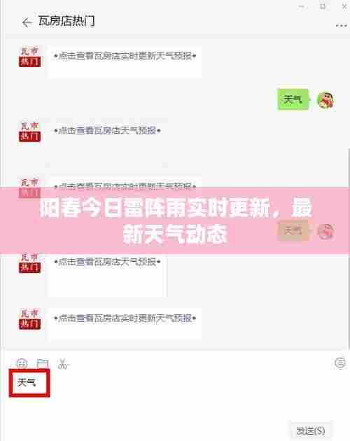 阳春今日雷阵雨实时更新,最新天气动态