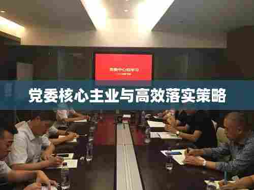 党委核心主业与高效落实策略