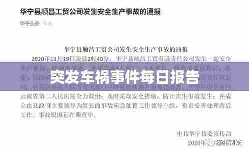 突发车祸事件每日报告
