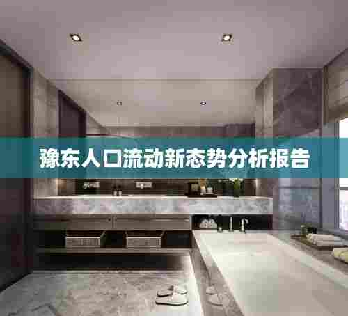 豫东人口流动新态势分析报告