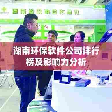 湖南环保软件公司排行榜及影响力分析