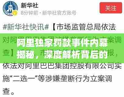 阿里独家罚款事件内幕揭秘，深度解析背后的故事
