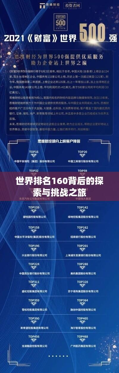 世界排名160背后的探索与挑战之旅