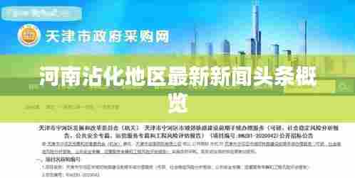 河南沾化地区最新新闻头条概览
