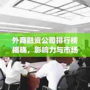 外商融资公司排行榜揭晓,影响力与市场份额一览无余
