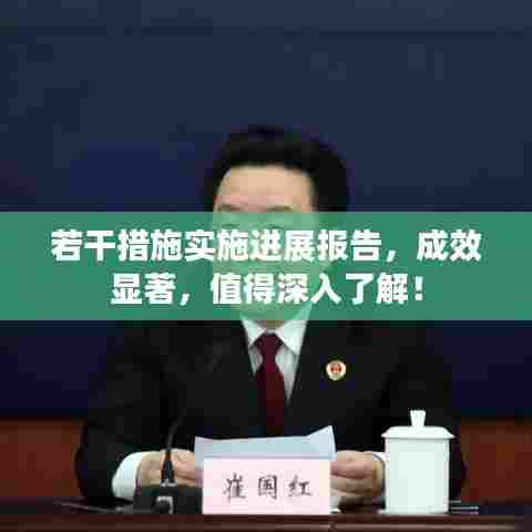 若干措施实施进展报告，成效显著，值得深入了解！