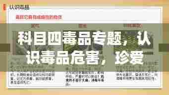 科目四毒品专题,认识毒品危害,珍爱生命健康