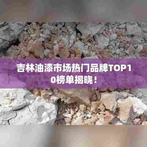 吉林油漆市场热门品牌TOP10榜单揭晓！