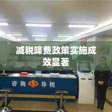 减税降费政策实施成效显著