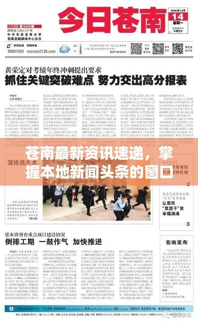 苍南最新资讯速递,掌握本地新闻头条的窗口