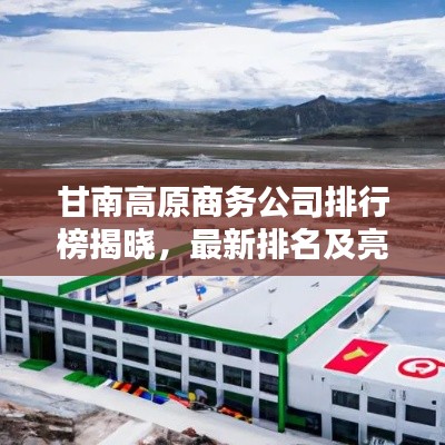 甘南高原商务公司排行榜揭晓,最新排名及亮点一网打尽