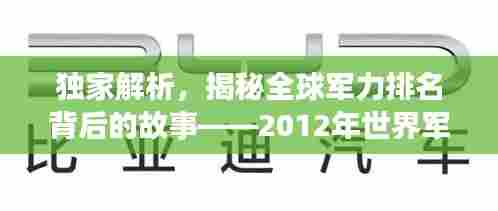 独家解析，揭秘全球军力排名背后的故事——2012年世界军力大比拼