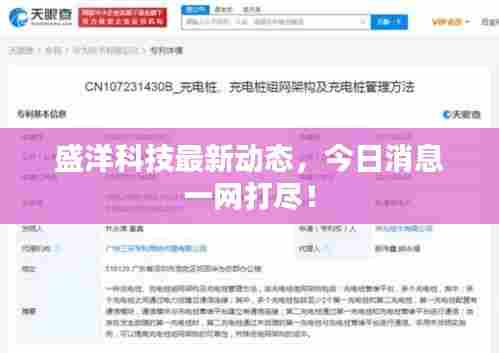 盛洋科技最新动态，今日消息一网打尽！