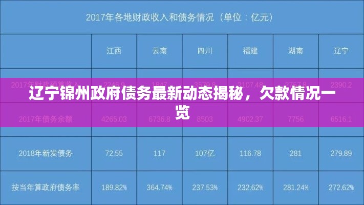 辽宁锦州政府债务最新动态揭秘,欠款情况一览