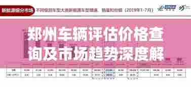 郑州车辆评估价格查询及市场趋势深度解读