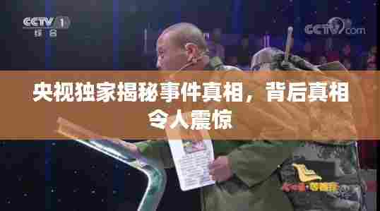 央视独家揭秘事件真相，背后真相令人震惊