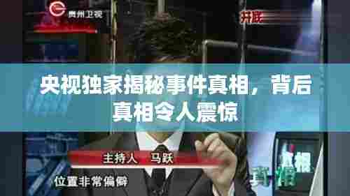 央视独家揭秘事件真相,背后真相令人震惊