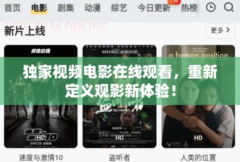 独家视频电影在线观看,重新定义观影新体验!