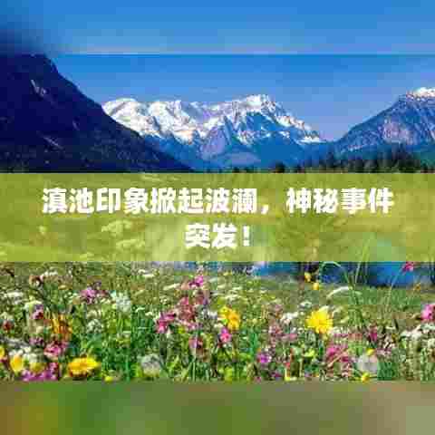 滇池印象掀起波澜,神秘事件突发!