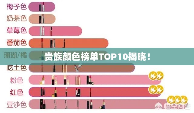 贵族颜色榜单TOP10揭晓!