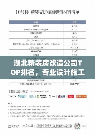 湖北精装房改造公司TOP排名，专业设计施工团队一览