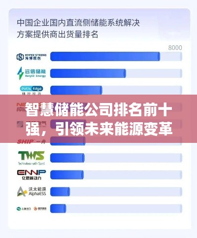 智慧储能公司排名前十强，引领未来能源变革风潮！
