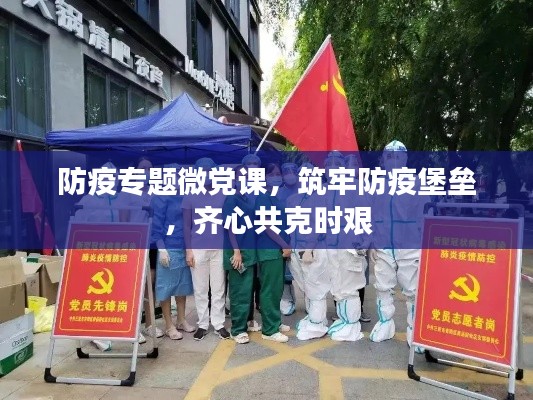 防疫专题微党课,筑牢防疫堡垒,齐心共克时艰