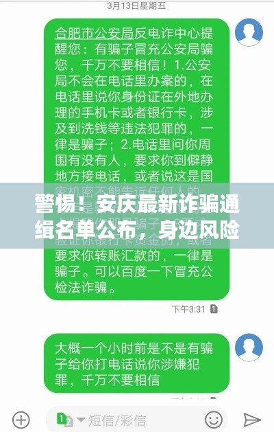 警惕！安庆最新诈骗通缉名单公布，身边风险需防范