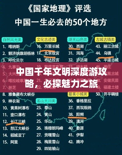 中国千年文明深度游攻略，必探魅力之旅