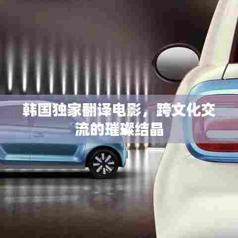 韩国独家翻译电影，跨文化交流的璀璨结晶