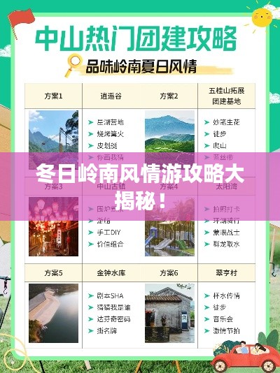 冬日岭南风情游攻略大揭秘!