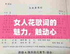 女人花歌词的魅力,触动心灵的情感旋律百度收录标准标题